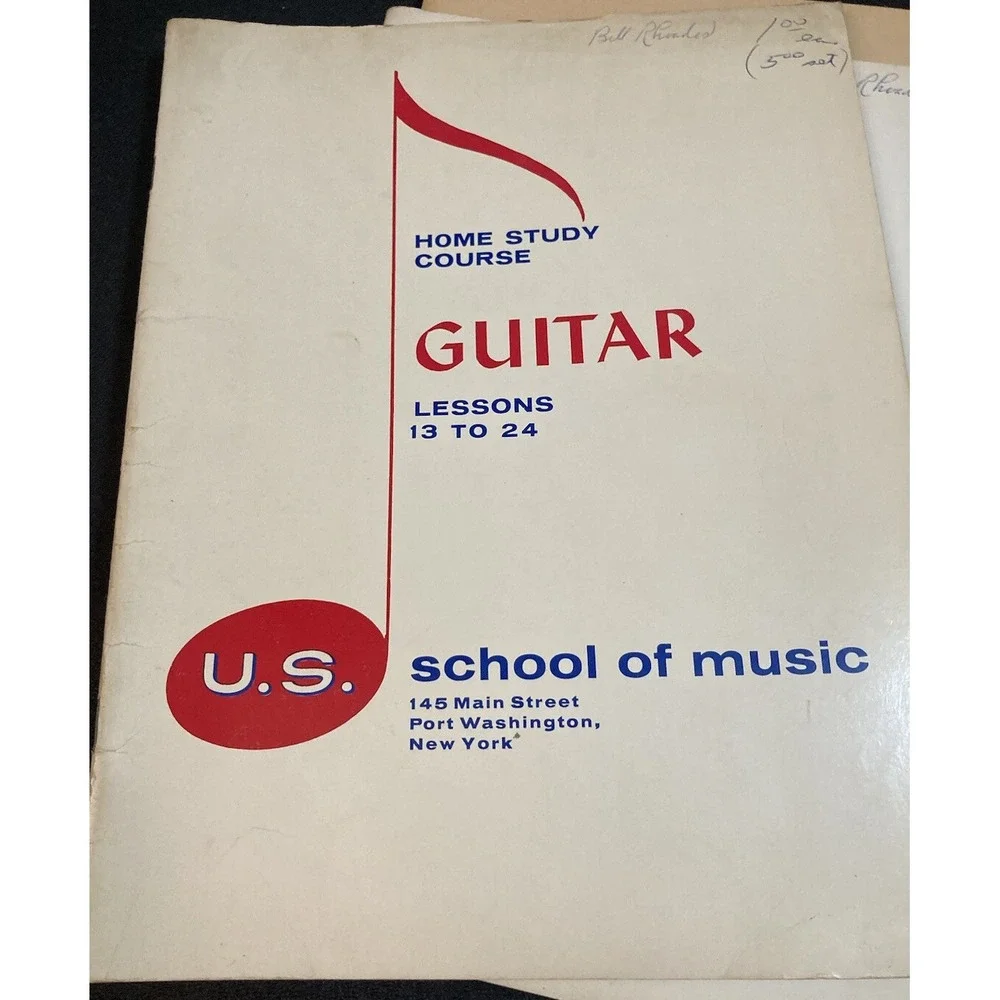 US School Of Music Home Study Guitar Lesson‎ 13-96 Book Learn How To Play Series